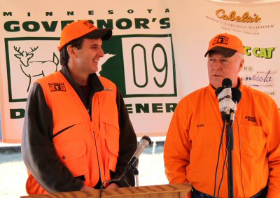 Governor Pawlenty holds a press conference at the 7th Annual Governor's Deer Hunting Opener this pas...