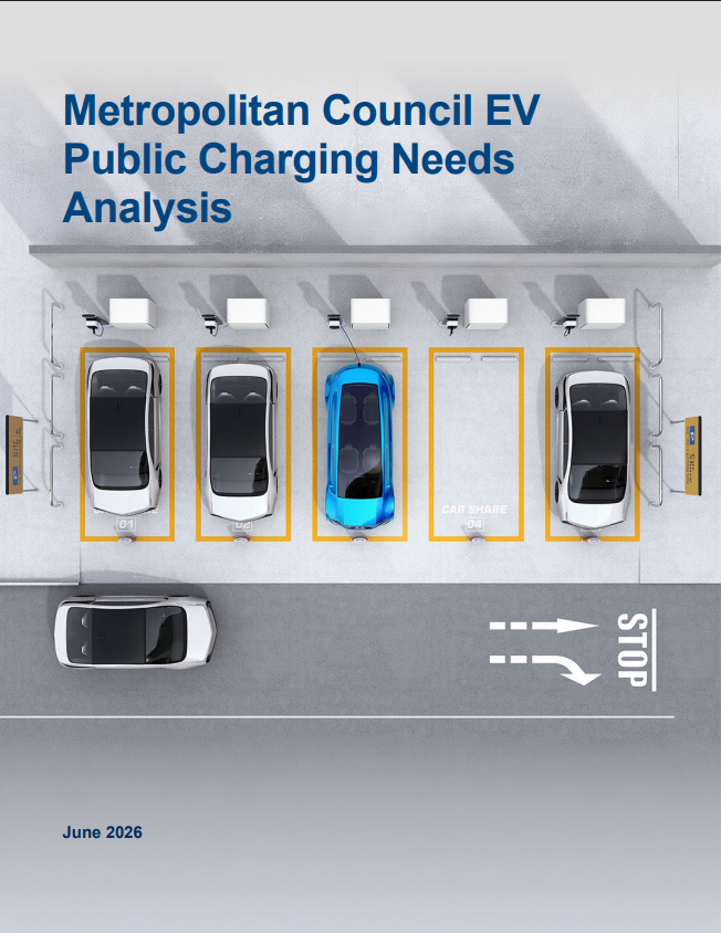 Cover of Metropolitan Council EV Public Charging Needs Analysis